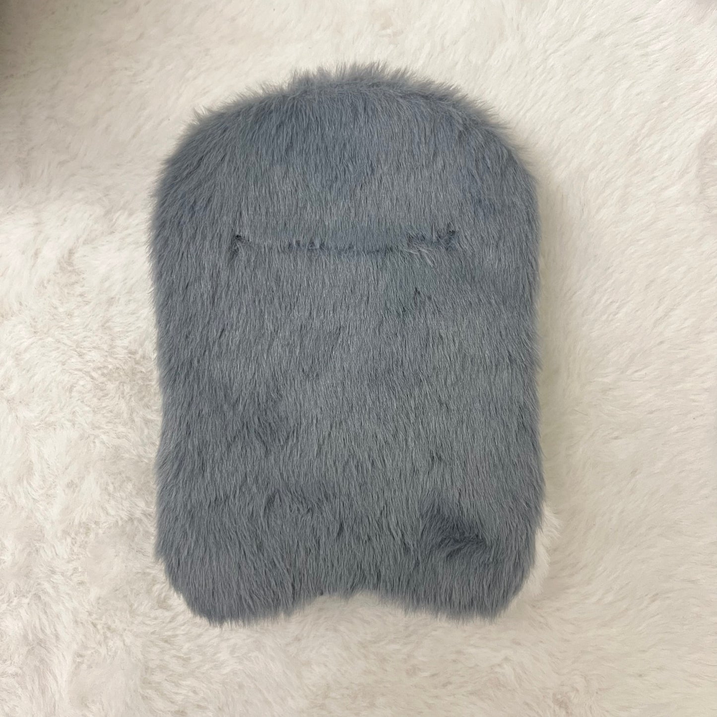 Cute Grey Puppy Plush Photocard Holder Kpop Deco