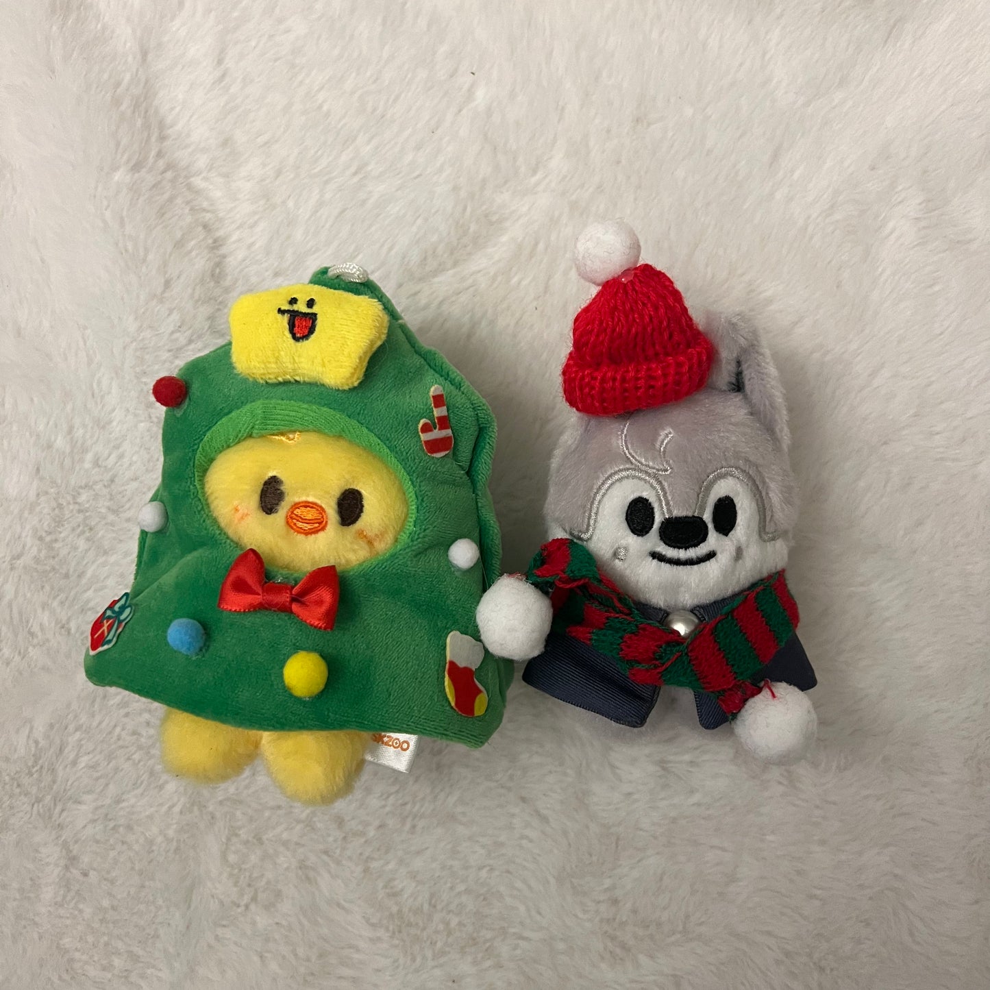 Cute KPOP Mini Plush Doll Clothing Christmas Outfit Set