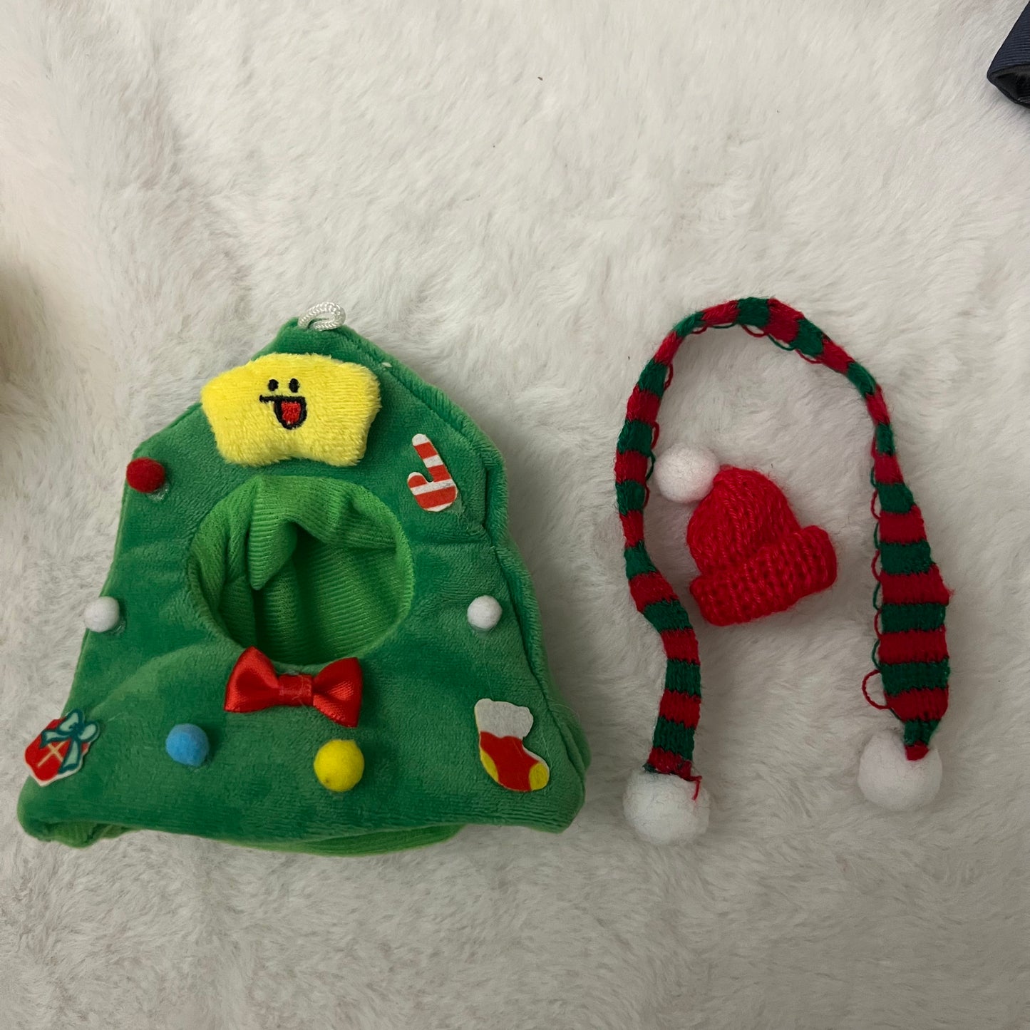Cute KPOP Mini Plush Doll Clothing Christmas Outfit Set